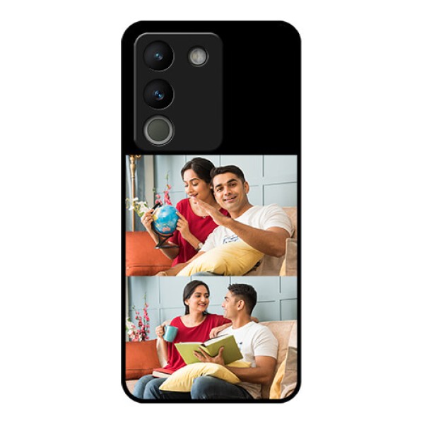 Vivo Y200 5G Custom Glass Phone Case - 2 Images Design