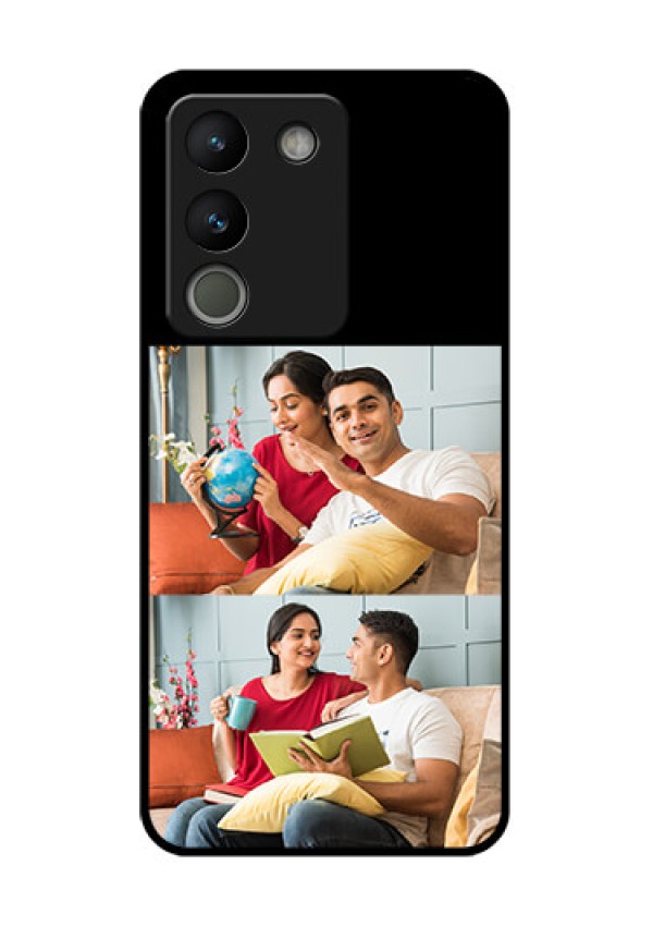 Vivo Y200 5G Custom Glass Phone Case - 2 Images Design