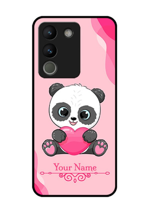 Vivo Y200 5G Custom Glass Phone Case - Cute Panda Design