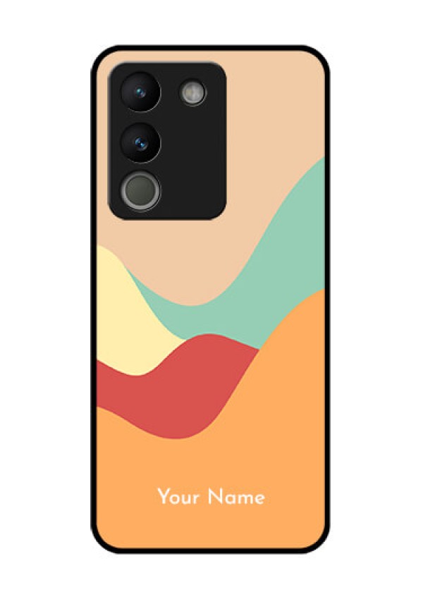 Vivo Y200 5G Custom Glass Phone Case - Ocean Waves Multi - Colour Design