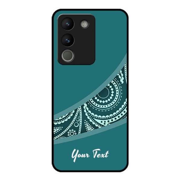 Vivo Y200 5G Custom Glass Phone Case - Semi Visible Floral Design Vivo Y200 5G Custom Glass Phone Case - Semi Visible Floral Design
