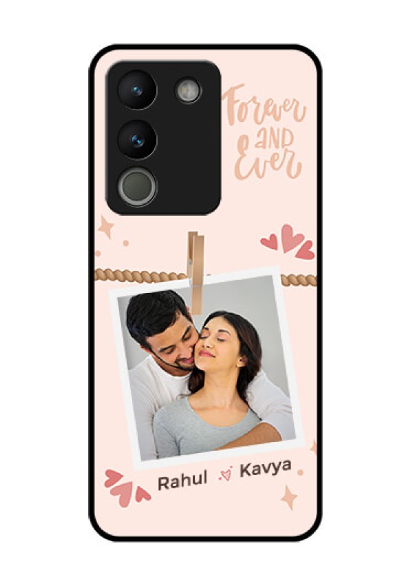 Vivo Y200 5G Custom Glass Phone Case - Forever And Ever Love Design