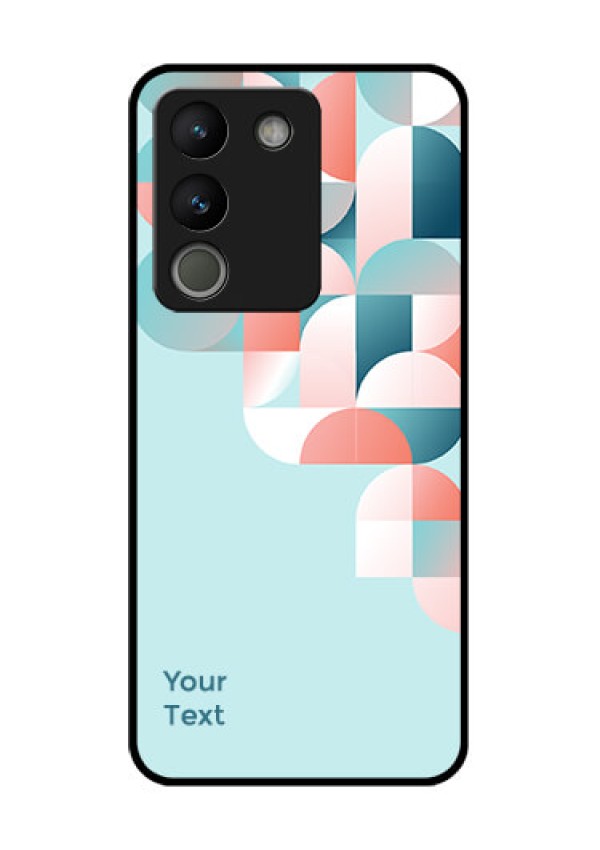 Vivo Y200 5G Custom Glass Phone Case - Stylish Semi - Circle Pattern Design