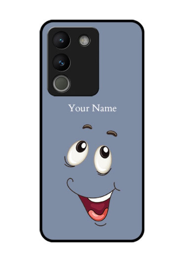 Vivo Y200 5G Custom Glass Phone Case - Laughing Cartoon Face Design