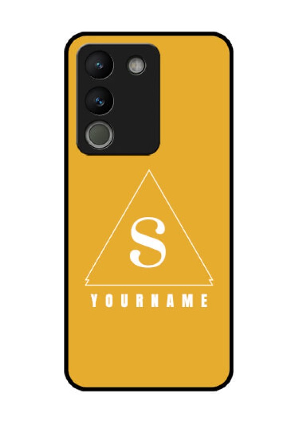 Vivo Y200 5G Custom Glass Phone Case - Simple Triangle Design