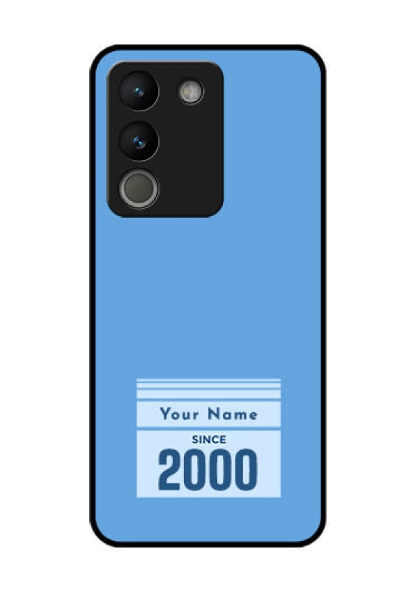 Vivo Y200 5G Custom Glass Phone Case - Custom Year Of Birth Design