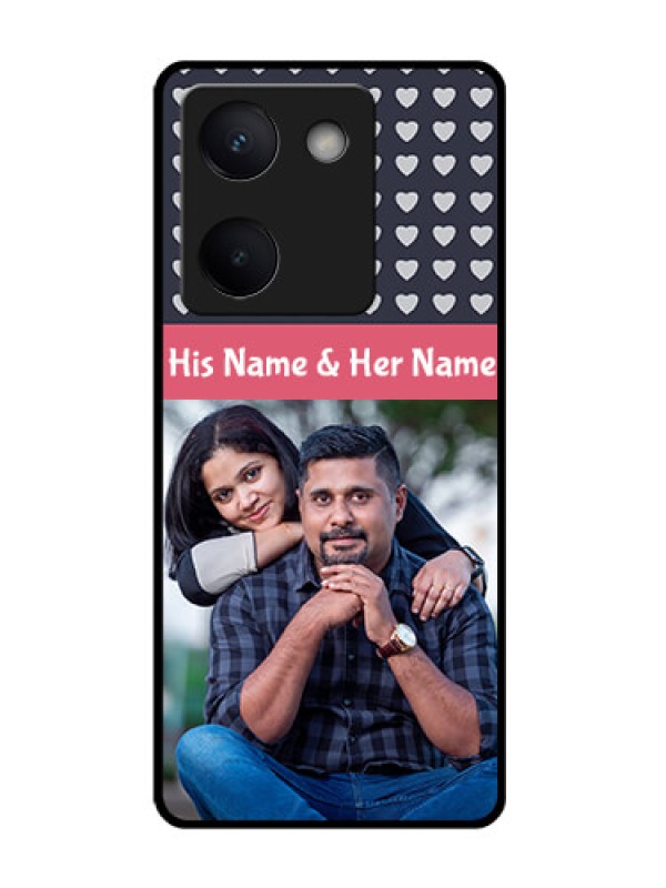 Custom Vivo Y200 Pro 5G Custom Glass Phone Case - Love Symbols Design
