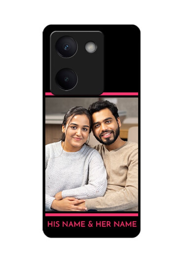 Vivo Y200 Pro 5G Custom Glass Phone Case - With Add Text Design