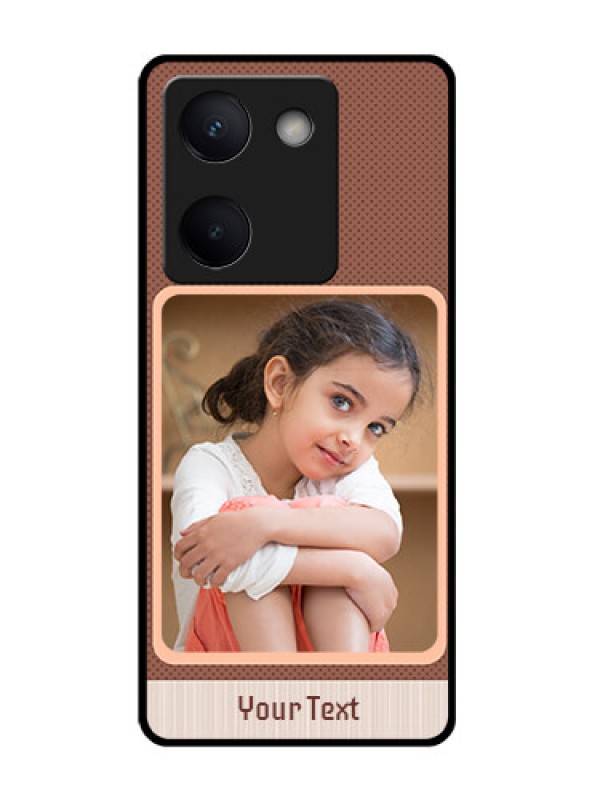 Custom Vivo Y200 Pro 5G Custom Glass Phone Case - Simple Pic Upload Design