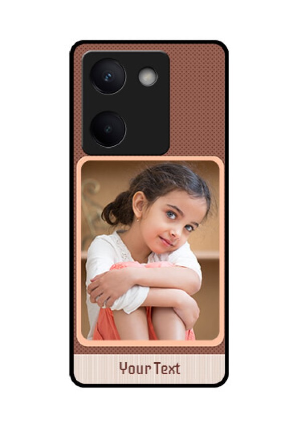 Vivo Y200 Pro 5G Custom Glass Phone Case - Simple Pic Upload Design