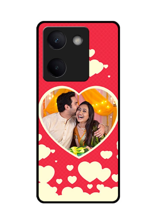 Vivo Y200 Pro 5G Custom Glass Phone Case - Love Symbols Phone Cover Design