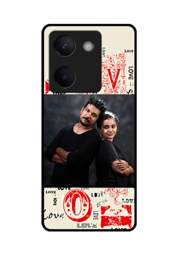 Vivo Y200 Pro 5G Custom Glass Phone Case - Trendy Love Design Case