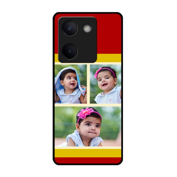 Vivo Y200 Pro 5G Custom Glass Phone Case - Multiple Pic Upload Design Vivo Y200 Pro 5G Custom Glass Phone Case - Multiple Pic Upload Design