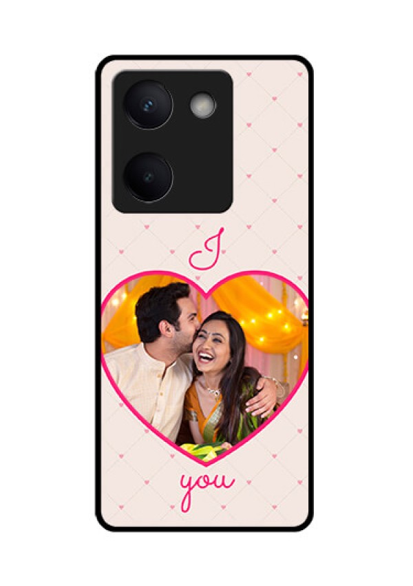 Vivo Y200 Pro 5G Custom Glass Phone Case - Heart Shape Design
