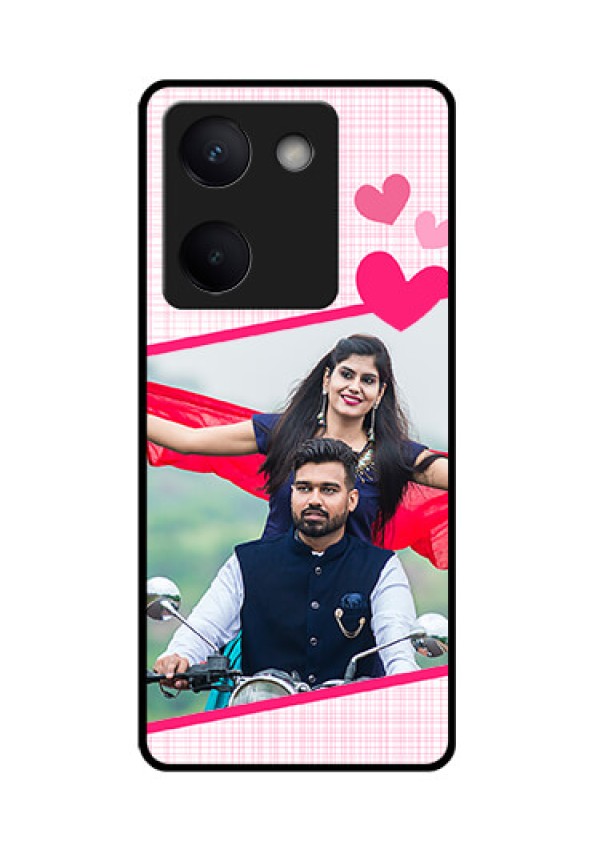 Vivo Y200 Pro 5G Custom Glass Phone Case - Love Shape Heart Design