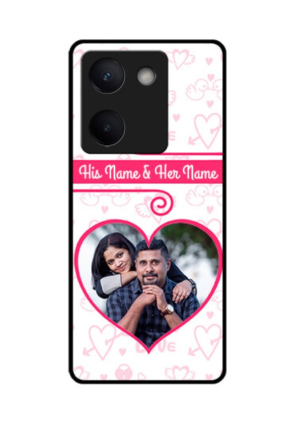 Vivo Y200 Pro 5G Custom Glass Phone Case - Heart Shape Love Design