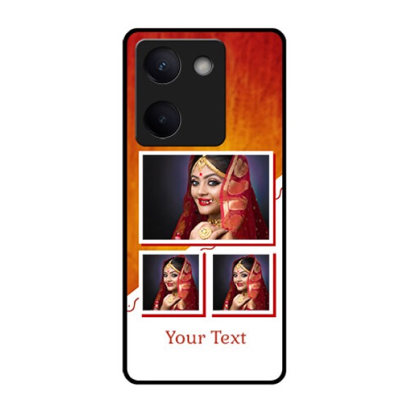 Vivo Y200 Pro 5G Custom Glass Phone Case - Wedding Memories Design