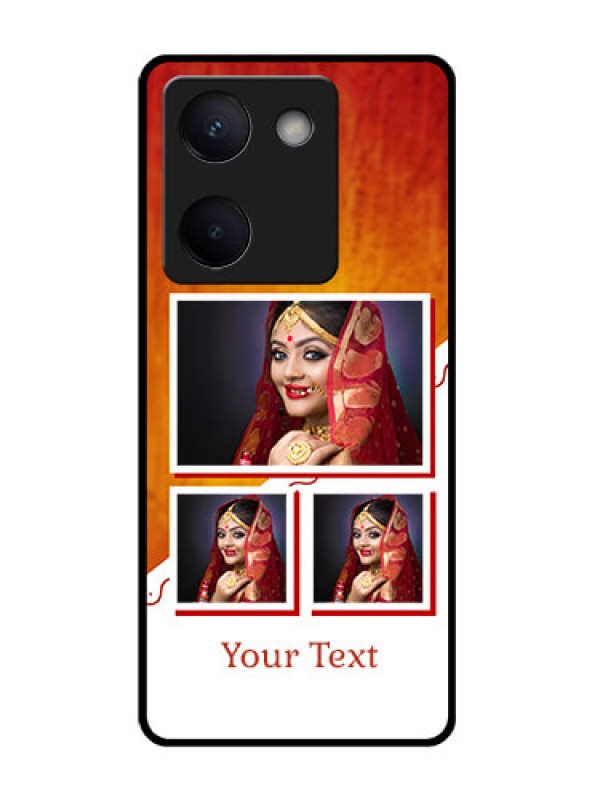 Custom Vivo Y200 Pro 5G Custom Glass Phone Case - Wedding Memories Design