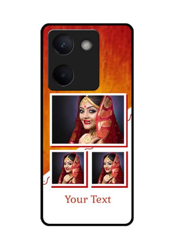 Vivo Y200 Pro 5G Custom Glass Phone Case - Wedding Memories Design