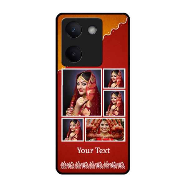 Vivo Y200 Pro 5G Custom Glass Phone Case - Wedding Pic Upload Design