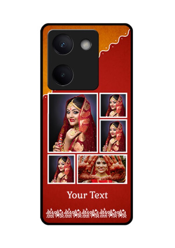 Vivo Y200 Pro 5G Custom Glass Phone Case - Wedding Pic Upload Design