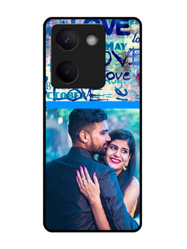 Custom Vivo Y200 Pro 5G Custom Glass Phone CaseColorful Love Design