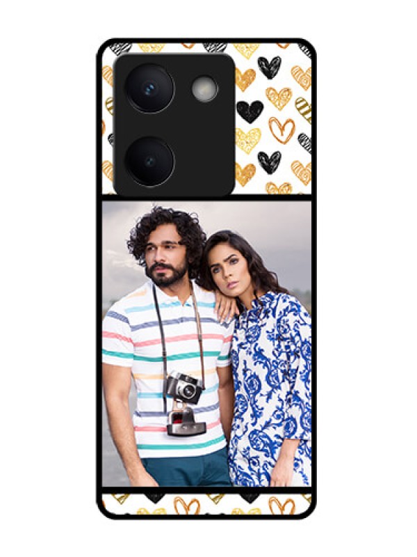 Custom Vivo Y200 Pro 5G Custom Glass Phone Case - Love Symbol Design