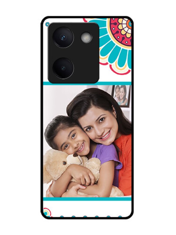 Custom Vivo Y200 Pro 5G Custom Glass Phone Case - Flower Design