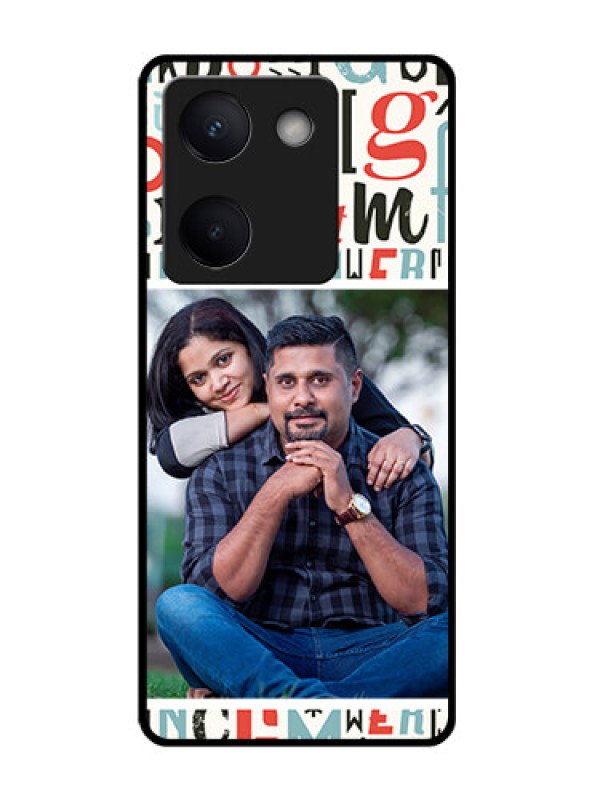 Custom Vivo Y200 Pro 5G Custom Glass Phone Case - Alphabet Design
