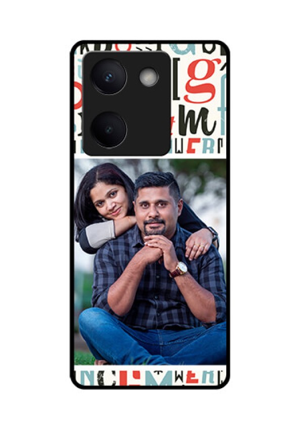 Vivo Y200 Pro 5G Custom Glass Phone Case - Alphabet Design