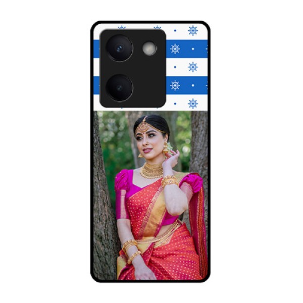 Vivo Y200 Pro 5G Custom Glass Phone Case - Snow Pattern Design