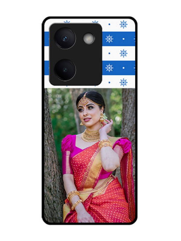 Custom Vivo Y200 Pro 5G Custom Glass Phone Case - Snow Pattern Design