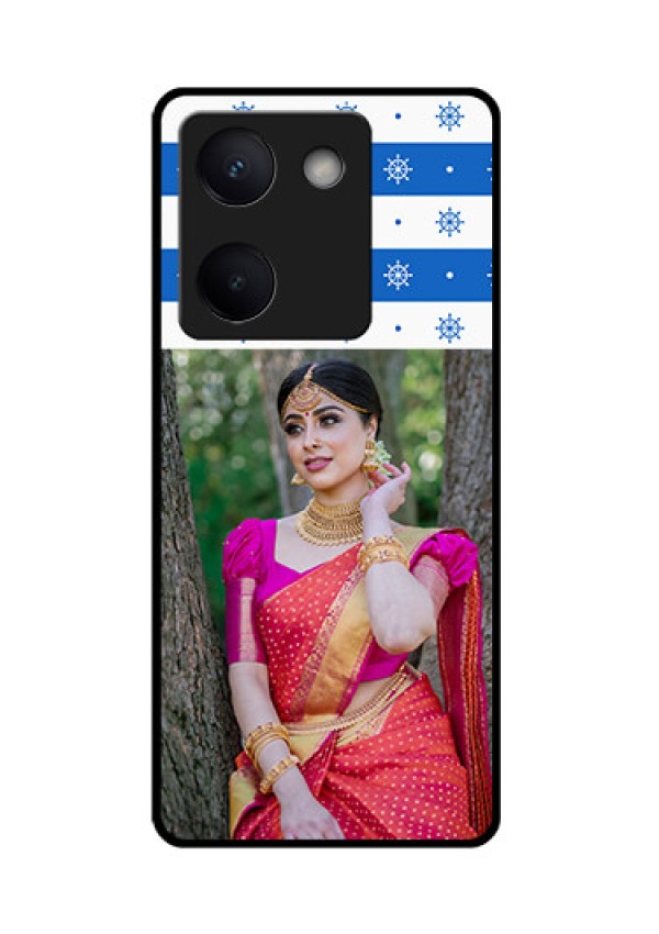 Vivo Y200 Pro 5G Custom Glass Phone Case - Snow Pattern Design
