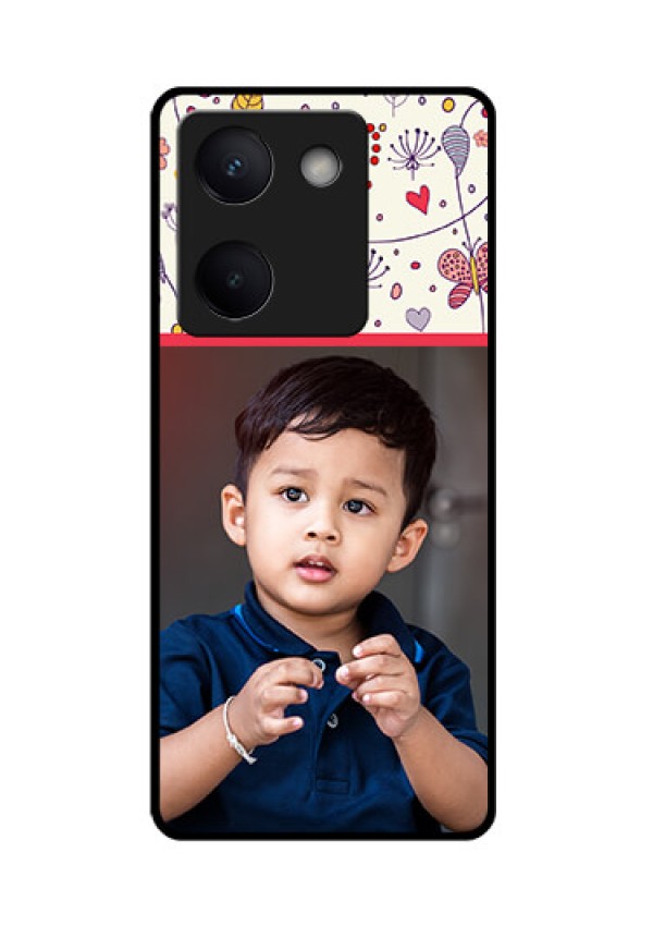 Vivo Y200 Pro 5G Custom Glass Phone Case - Premium Floral Design