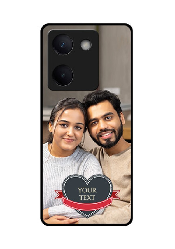 Vivo Y200 Pro 5G Custom Glass Phone Case - Just Married Couple Design