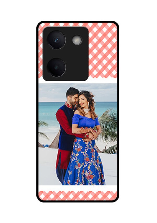 Vivo Y200 Pro 5G Custom Glass Phone Case - Pink Pattern Design