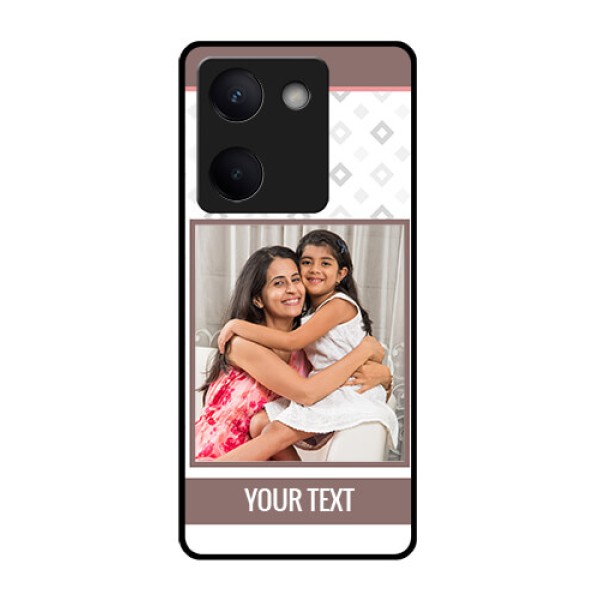 Vivo Y200 Pro 5G Custom Glass Phone Case - Simple Diamond Design