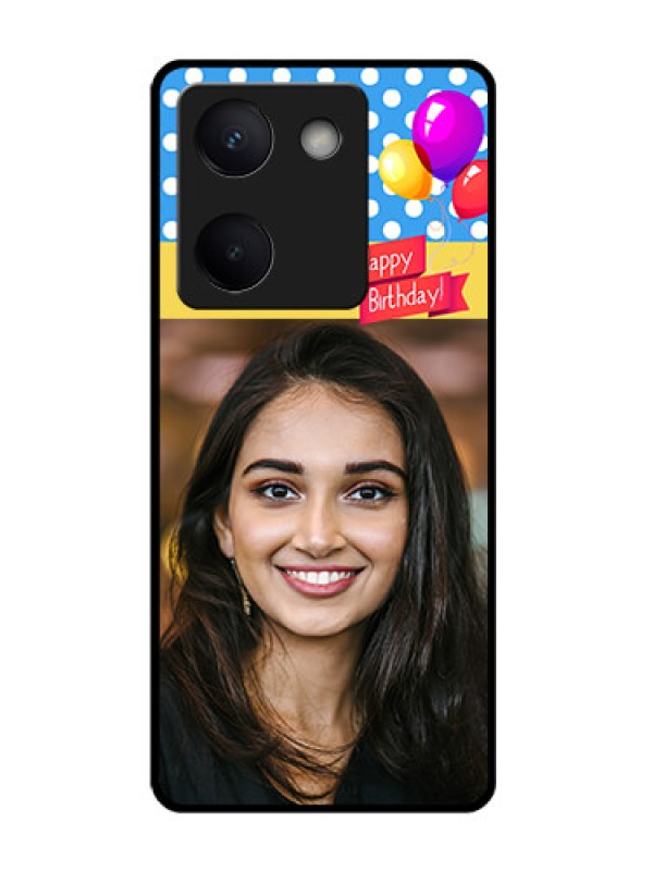 Custom Vivo Y200 Pro 5G Custom Glass Phone Case - Happy Birthday Design