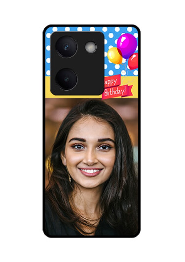Vivo Y200 Pro 5G Custom Glass Phone Case - Happy Birthday Design