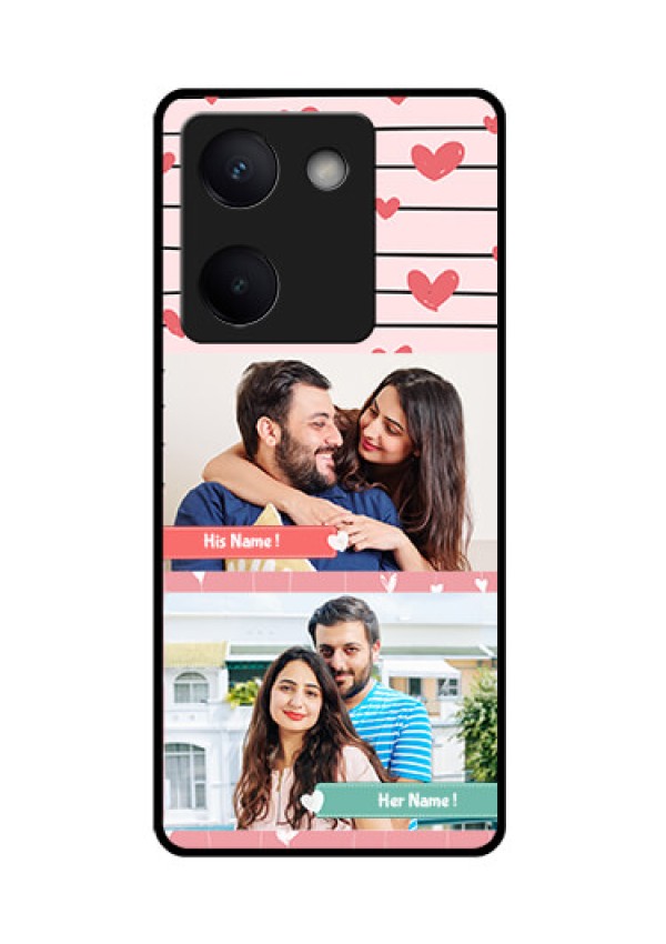 Vivo Y200 Pro 5G Custom Glass Phone Case - Photo With Heart Design