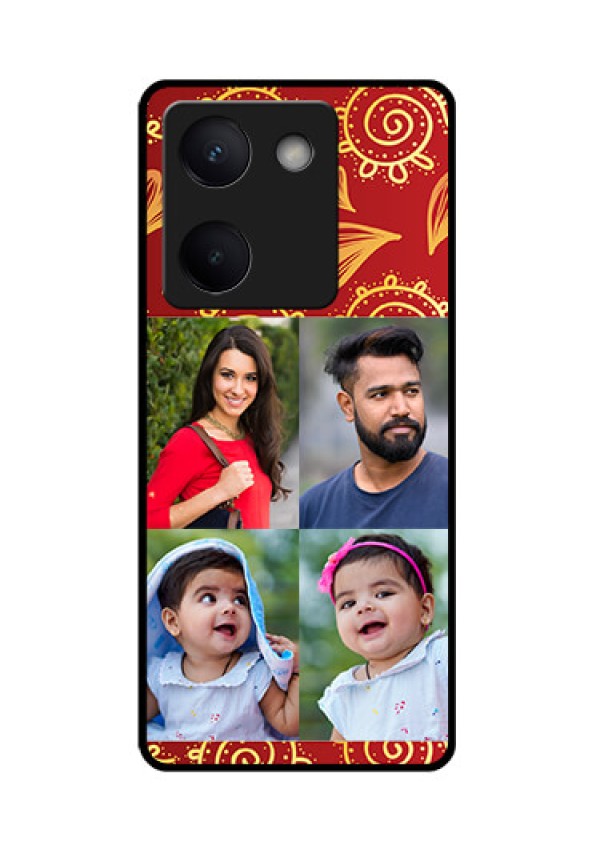 Vivo Y200 Pro 5G Custom Glass Phone Case - 4 Image Traditional Design
