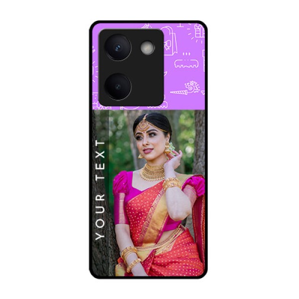 Vivo Y200 Pro 5G Custom Glass Phone Case - Birthday Icons Design