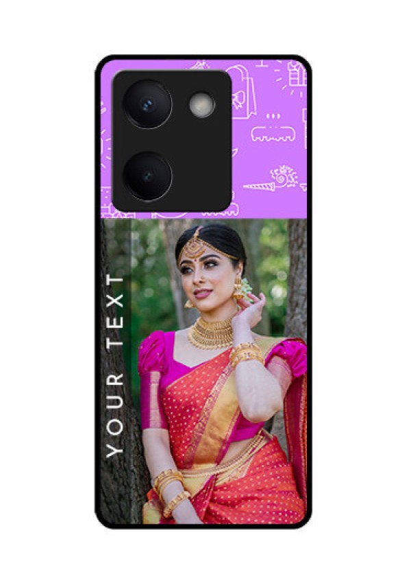 Vivo Y200 Pro 5G Custom Glass Phone Case - Birthday Icons Design
