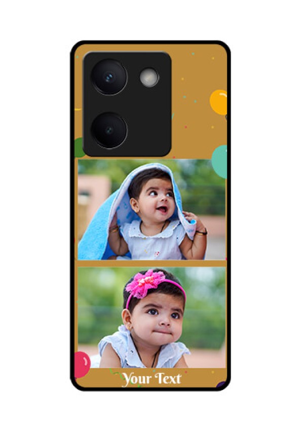 Vivo Y200 Pro 5G Custom Glass Phone Case - Image Holder With Birthday Celebrations Design