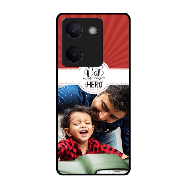 Vivo Y200 Pro 5G Custom Glass Phone Case - My Dad Hero Design