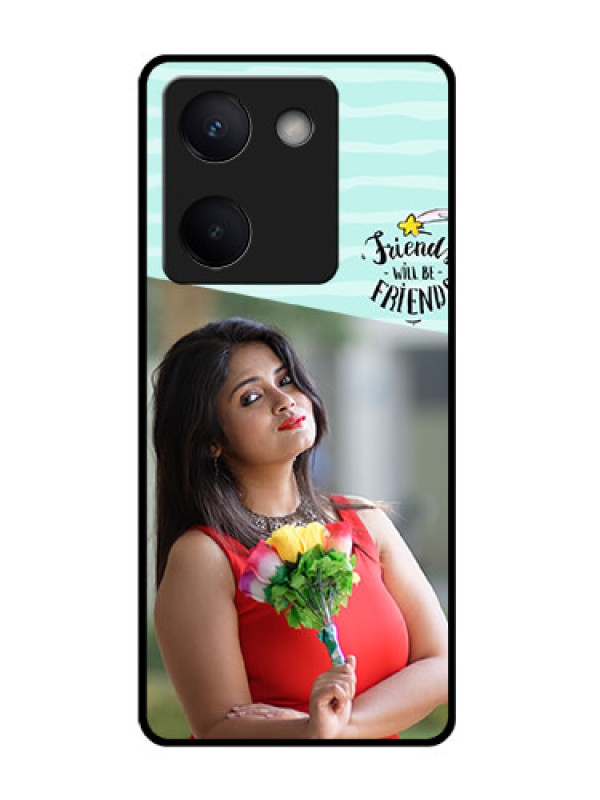 Custom Vivo Y200 Pro 5G Custom Glass Phone Case - Friends Picture Icon Design