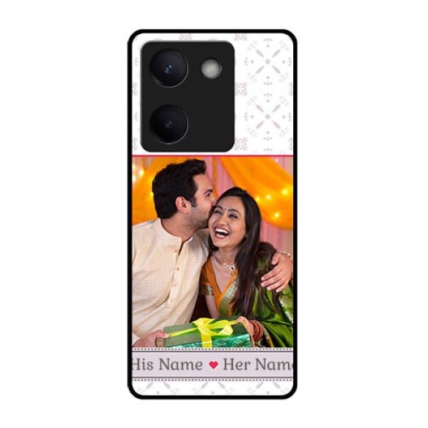 Vivo Y200 Pro 5G Custom Glass Phone Case - With Photo And Ethnic Design Vivo Y200 Pro 5G Custom Glass Phone Case - With Photo And Ethnic Design