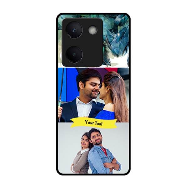 Vivo Y200 Pro 5G Custom Glass Phone Case - Image With Boho Peacock Feather Design Vivo Y200 Pro 5G Custom Glass Phone Case - Image With Boho Peacock Feather Design