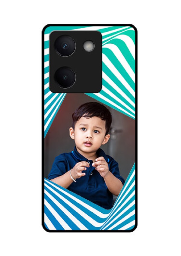 Vivo Y200 Pro 5G Custom Glass Phone Case - Abstract Spiral Design