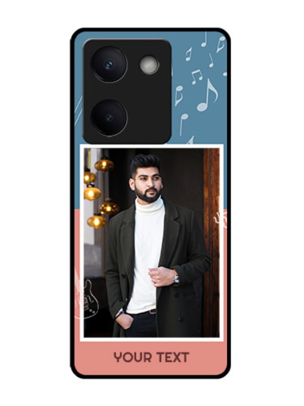 Custom Vivo Y200 Pro 5G Custom Glass Phone Case - With Color Musical Note Design